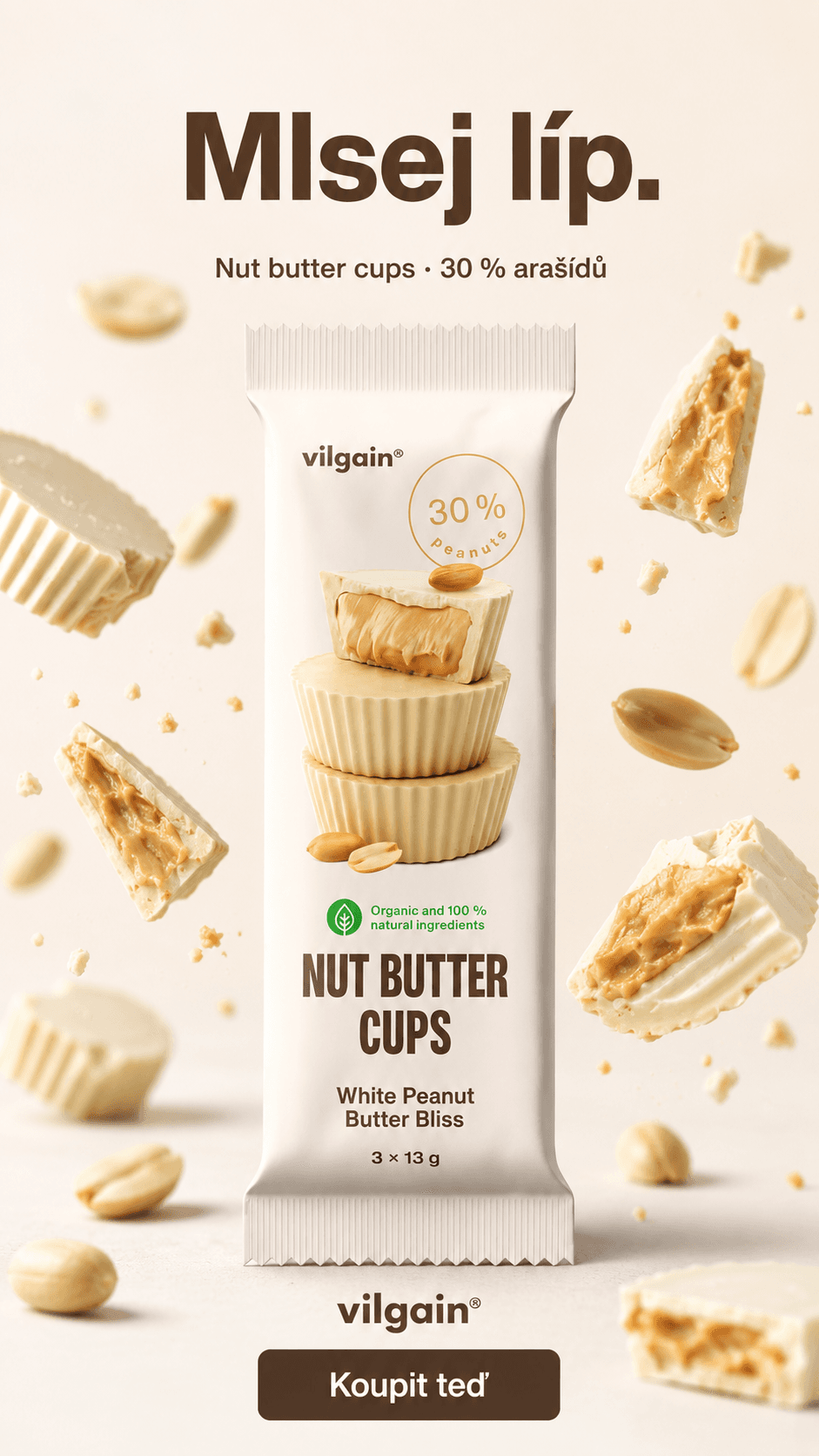Ukázková produktová kreativa — nut cups