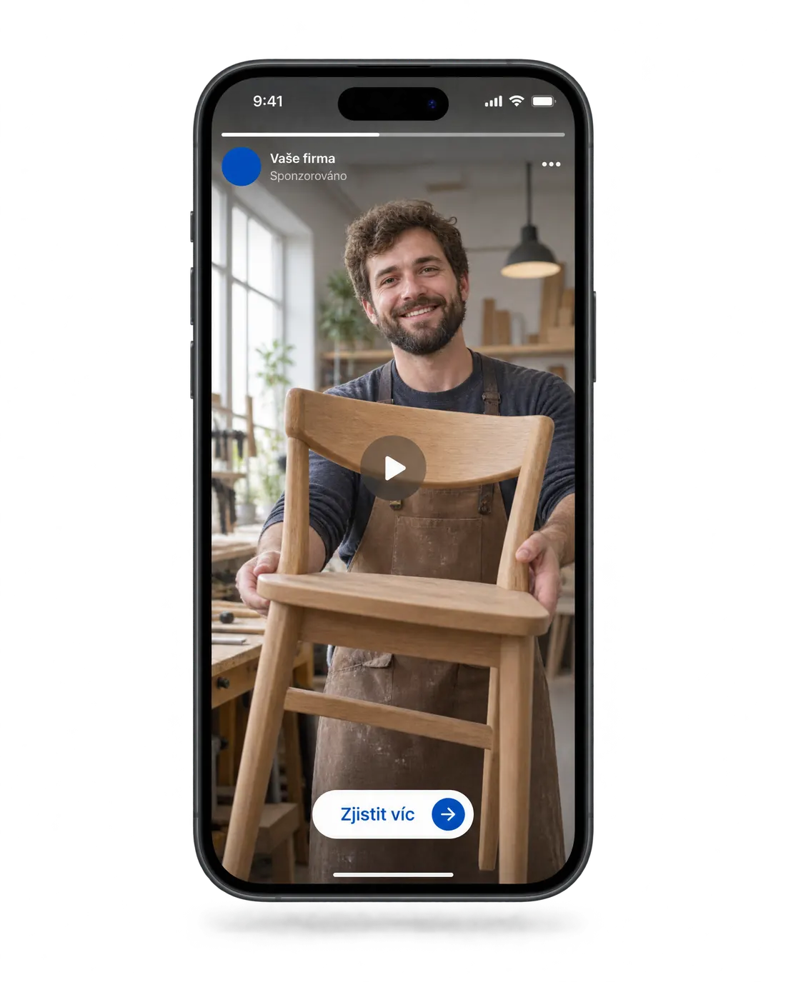 Varianta B: krátké video Vaší firmy ve stories